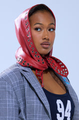 BUCKLE UP PU HEADSCARF