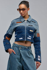 DON'T THINK ABOUT IT DENIM JACKET