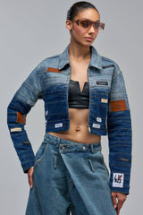 DON'T THINK ABOUT IT DENIM JACKET