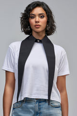 DOUBLE DAGGER COLLAR IN BLACK