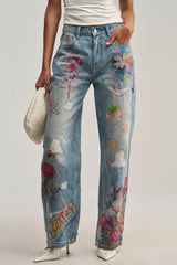 BUY ME FLOWERS PRINTED DENIM
