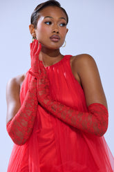 BOLD AND BRIGHT LACE GLOVES