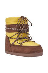 AZALEA WANG GRAVITY YELLOW MULTI FLAT BOOTIE