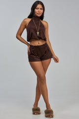 CALM BUT DEADLY SUEDE SHORTS