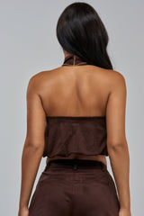 CALM BUT DEADLY SUEDE TOP