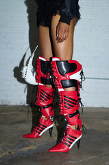 AZALEA WANG KANEY RED SPORT 2-1 BOOT
