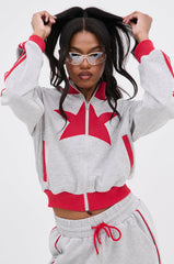 ALL STAR FULL ZIP MOCK NECK SWEATSHIRT
