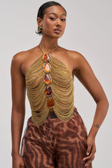 ALL EYES ON ME CHAIN TOP