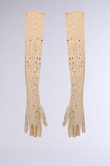 BLING BABE RHINESTONE GLOVES