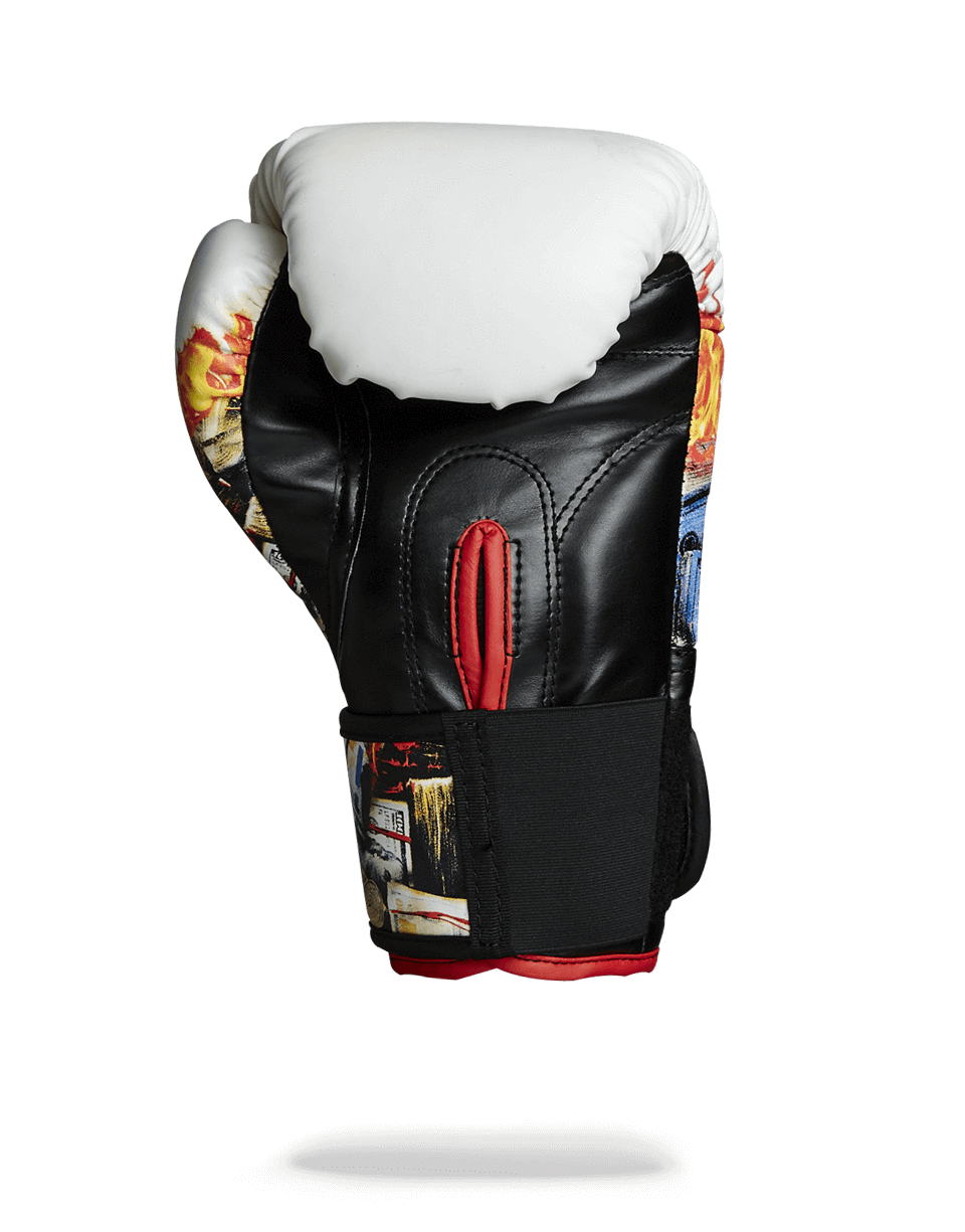 WHITE FIRE MONEY BOXING GLOVES