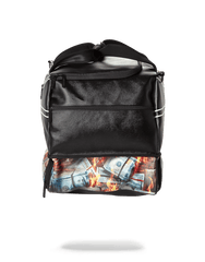 SPALDING X SPRAYGROUND FIRE MONEY SNEAKER DUFFEL
