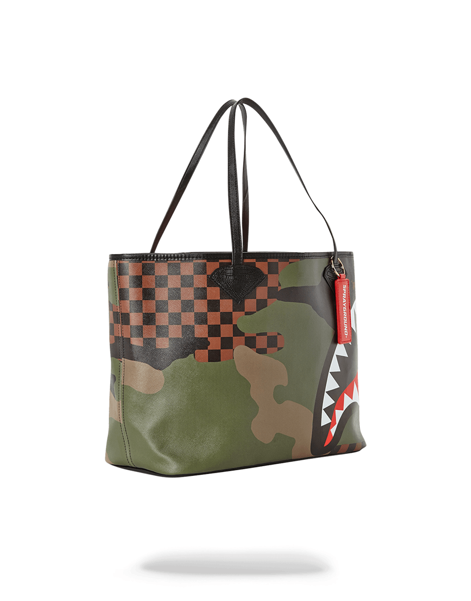 SHARKS IN PARIS (CAMO EDITION) TOTE