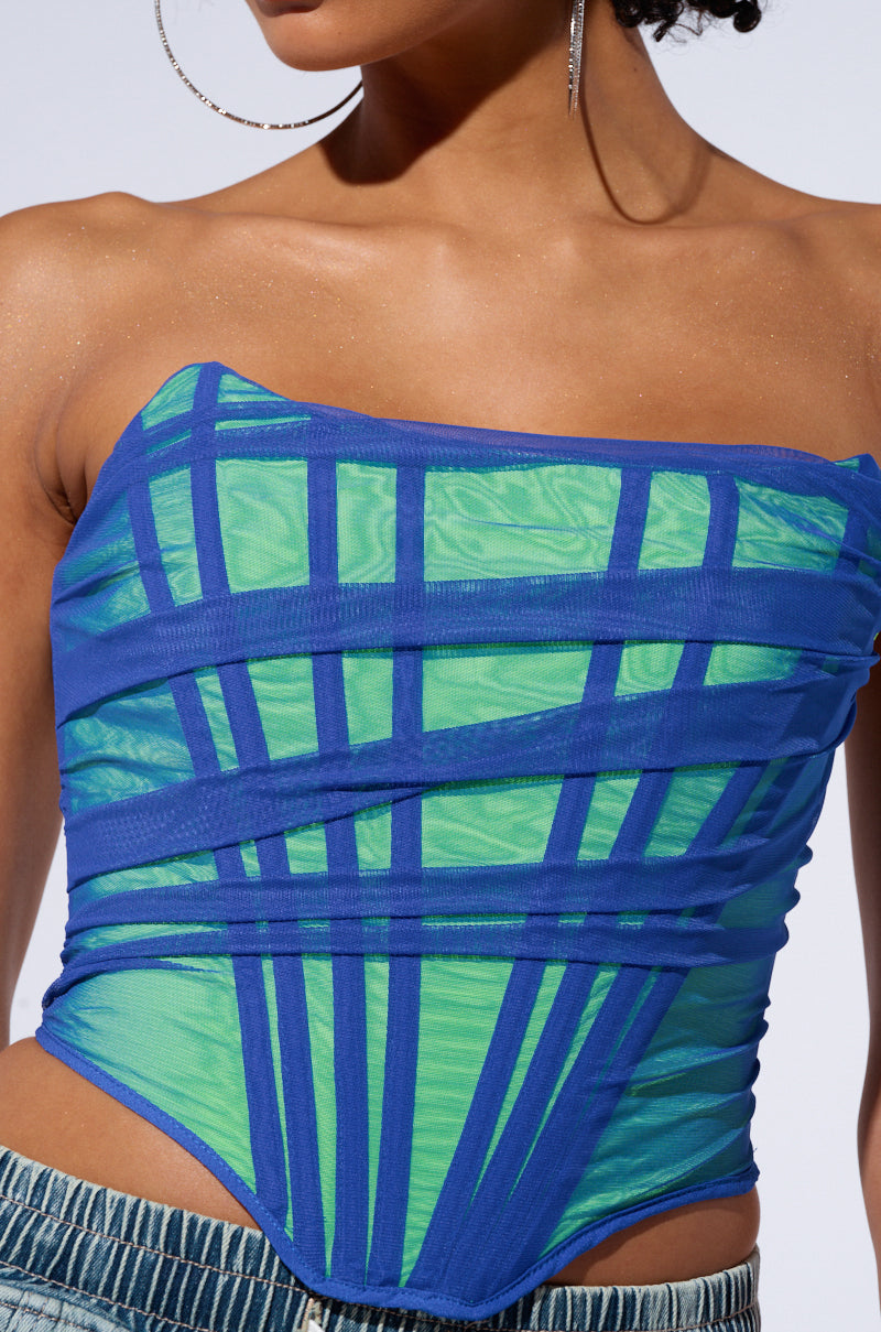 BABY BLUES CORSET TOP