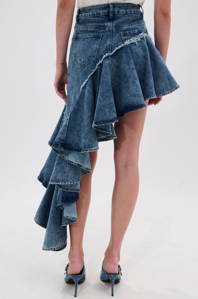 CRAZY FOR YOU DENIM SKIRT