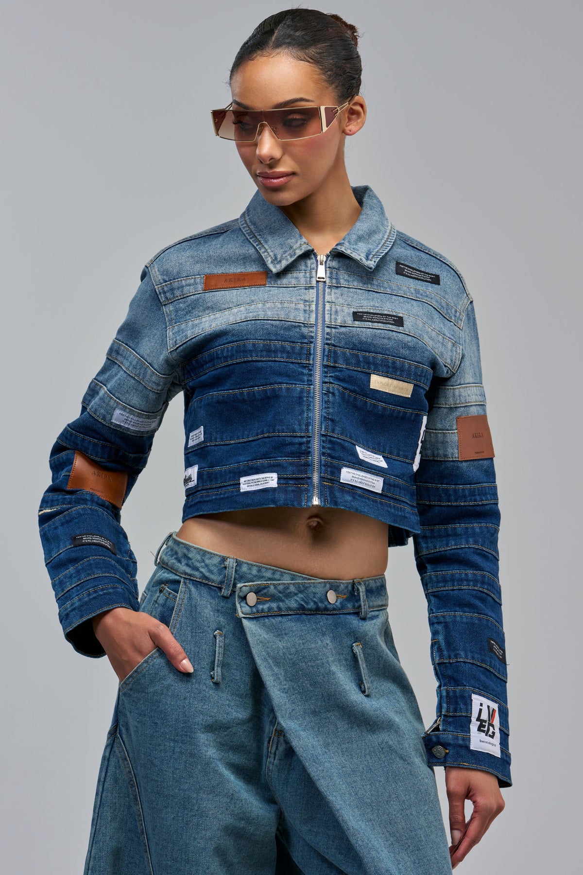DON'T THINK ABOUT IT DENIM JACKET