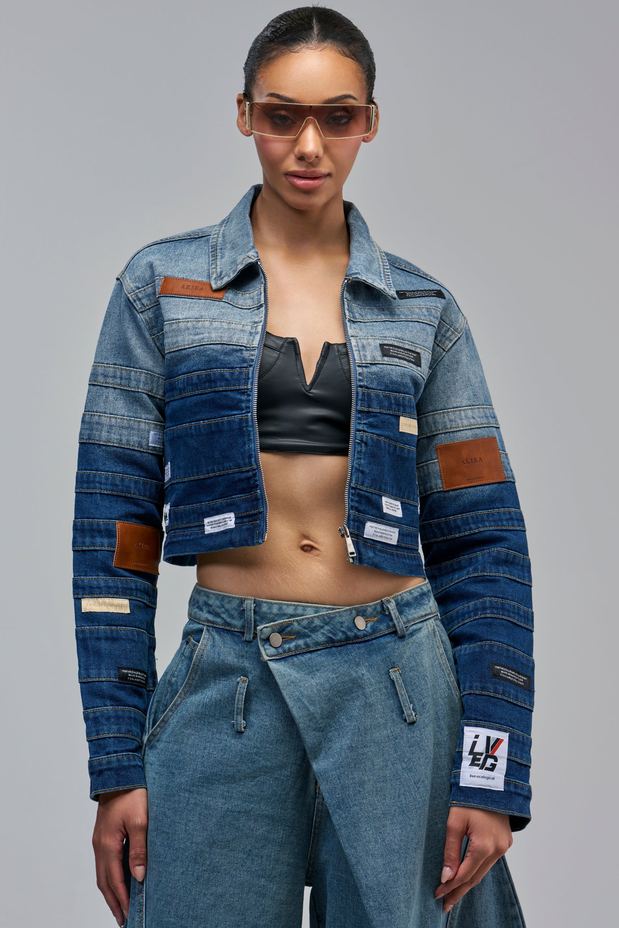 DON'T THINK ABOUT IT DENIM JACKET