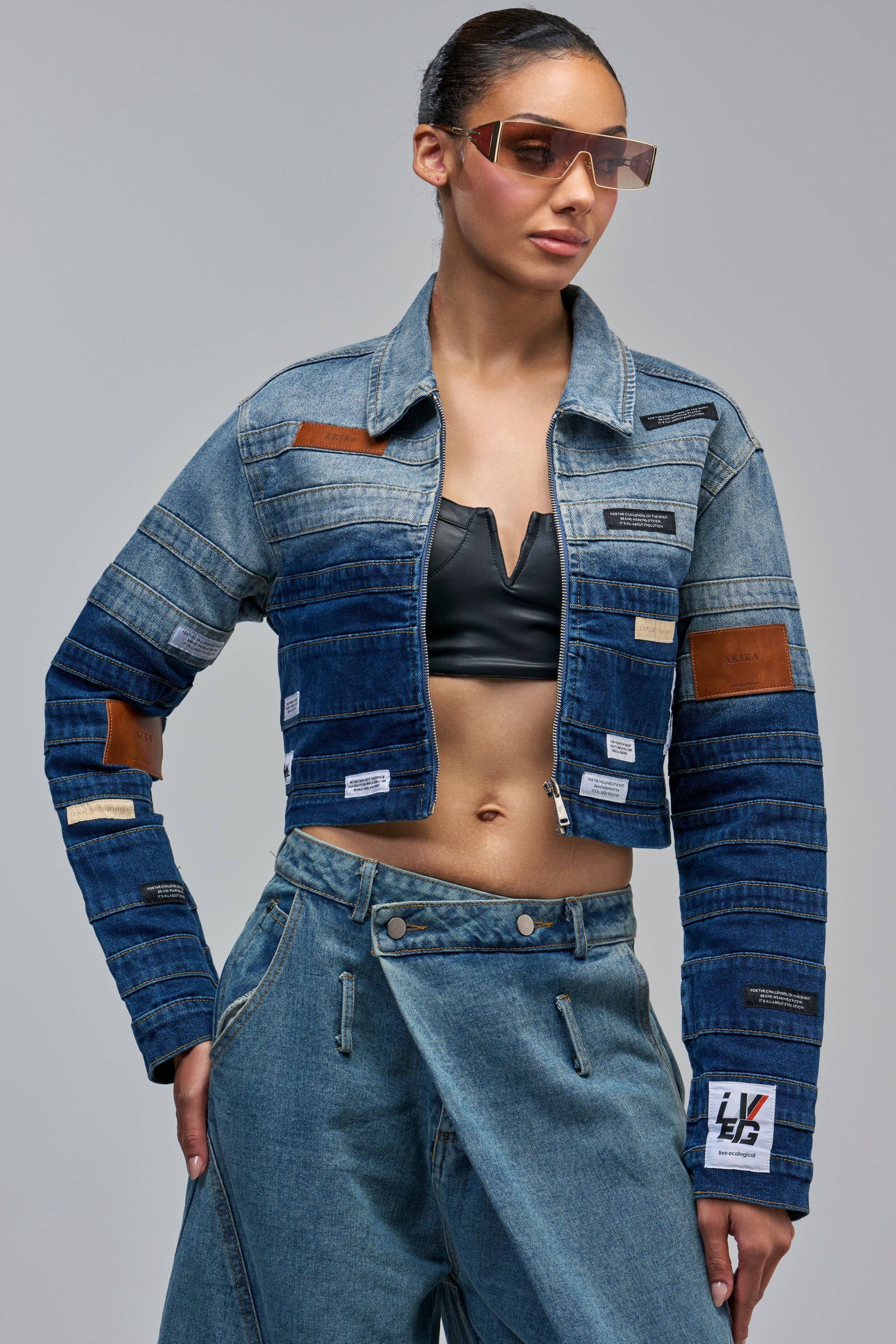 DON'T THINK ABOUT IT DENIM JACKET