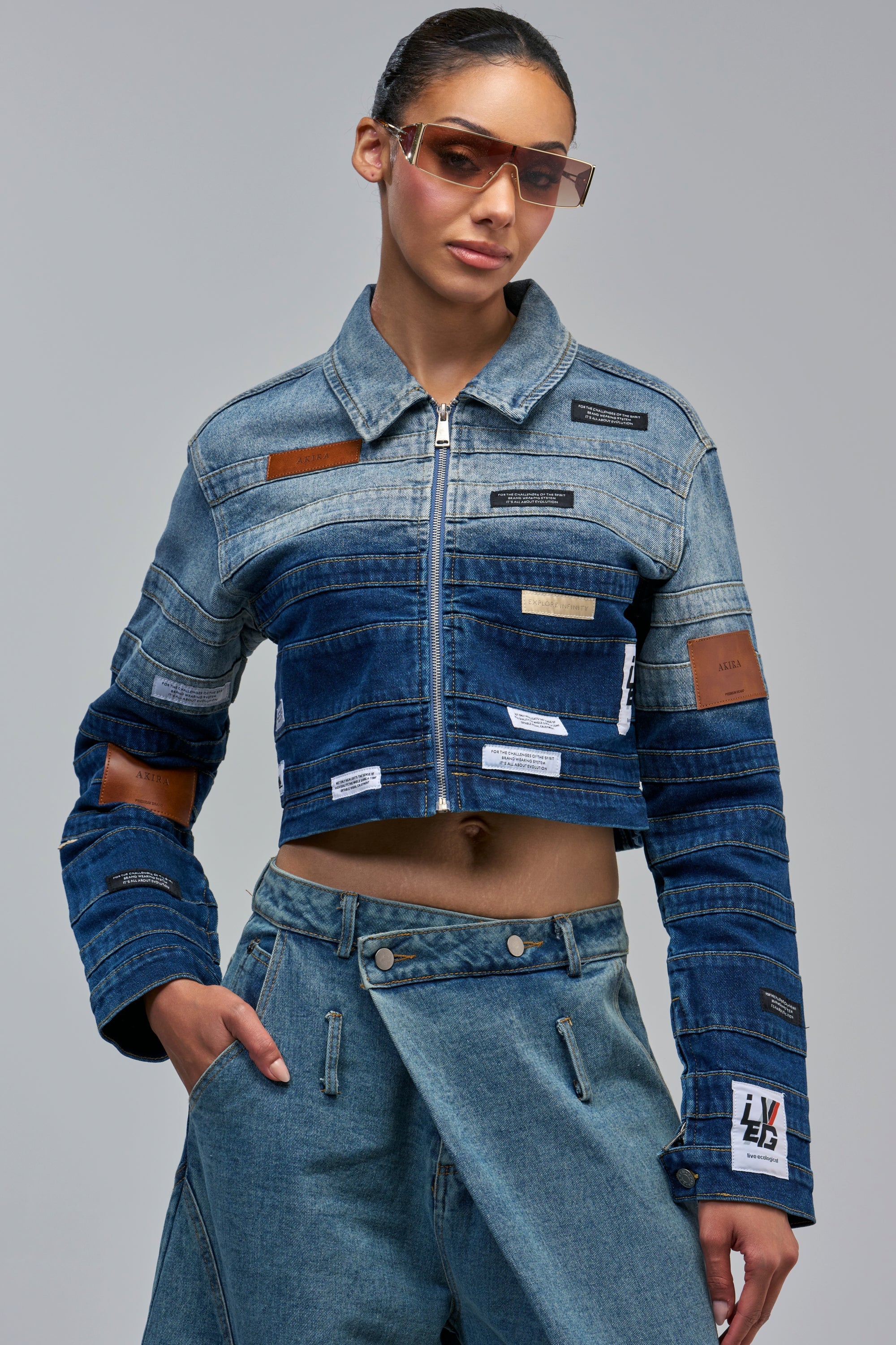 DON'T THINK ABOUT IT DENIM JACKET