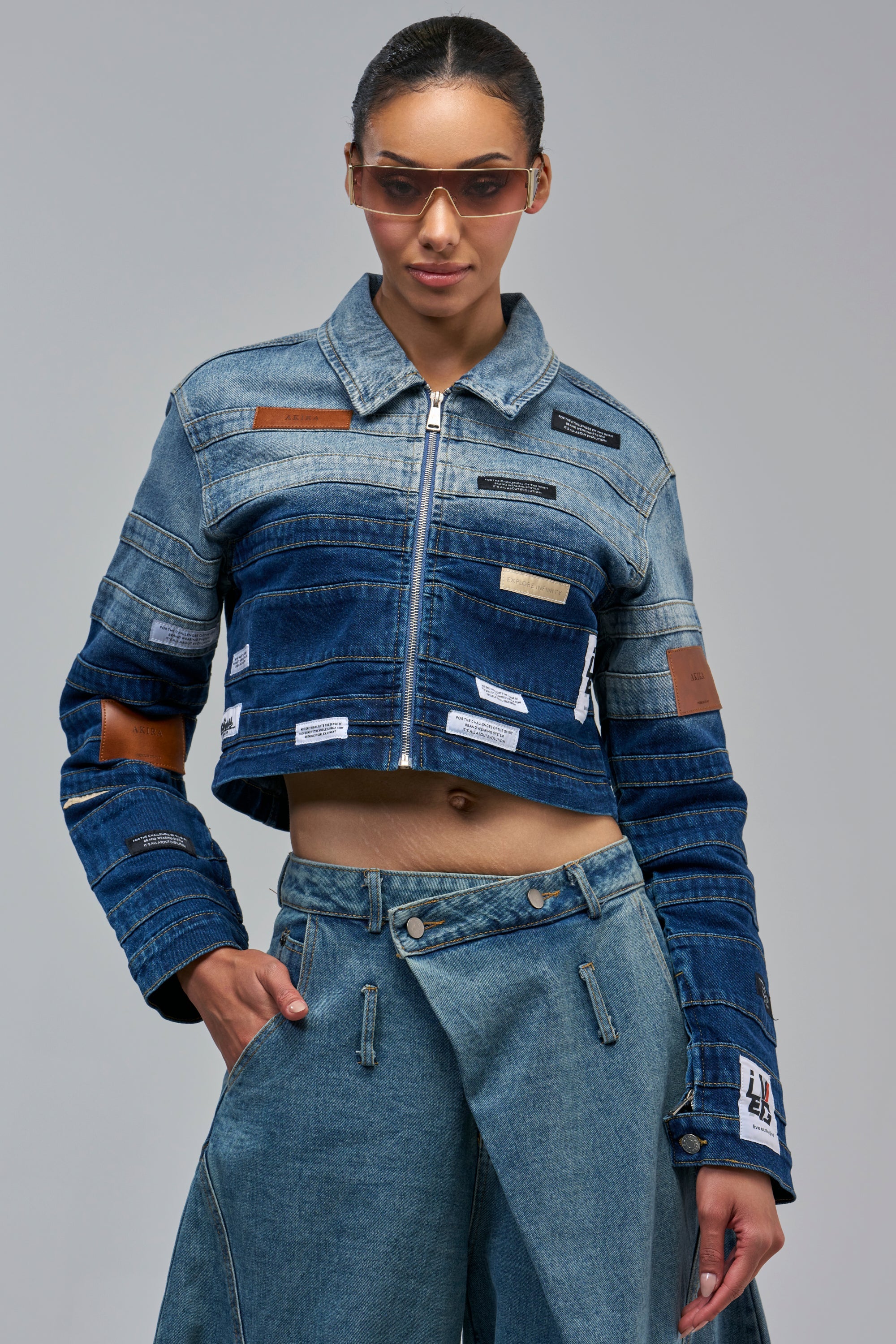 DON'T THINK ABOUT IT DENIM JACKET