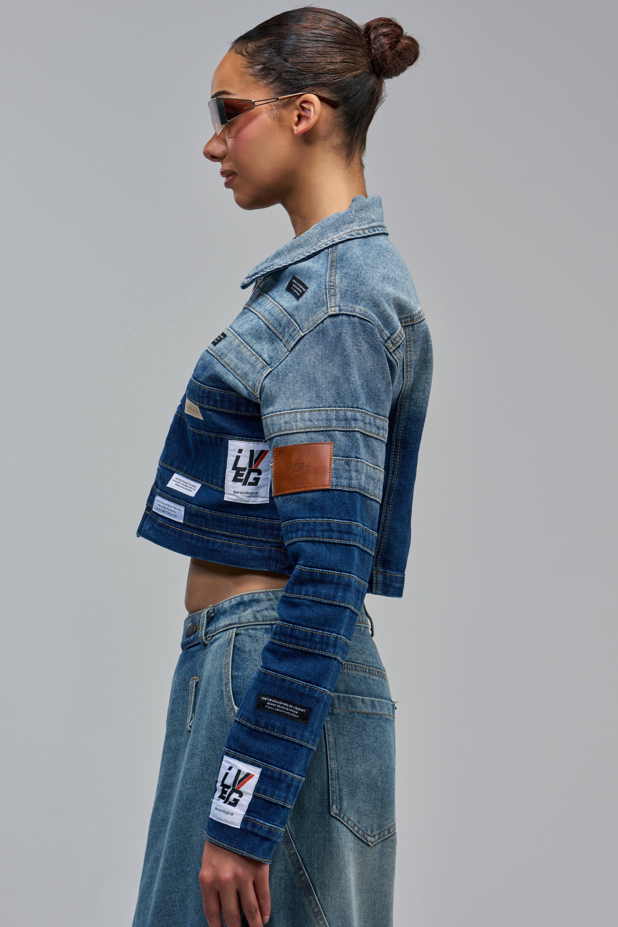 DON'T THINK ABOUT IT DENIM JACKET