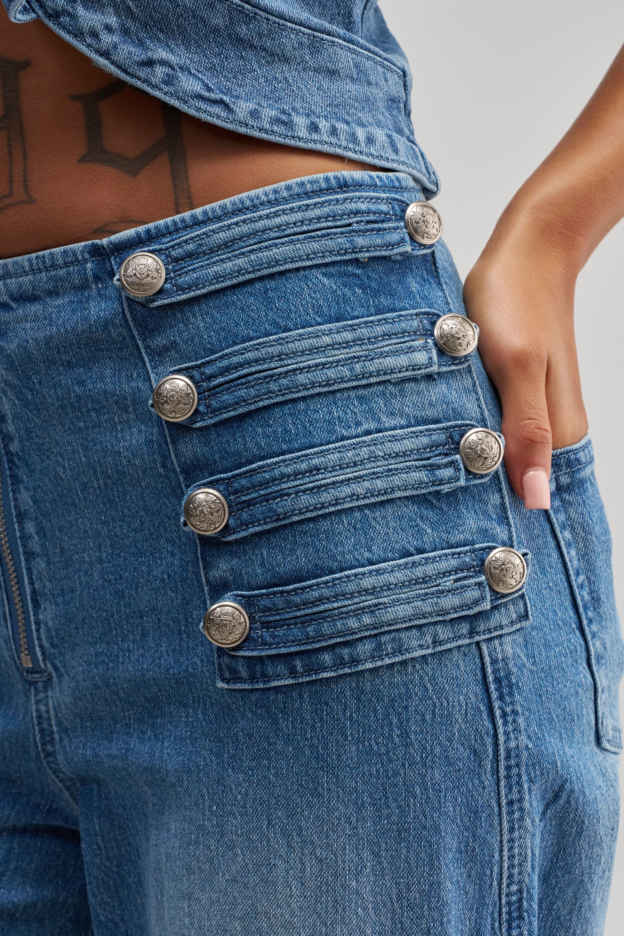 ALIGNED MILITARY DENIM PANT