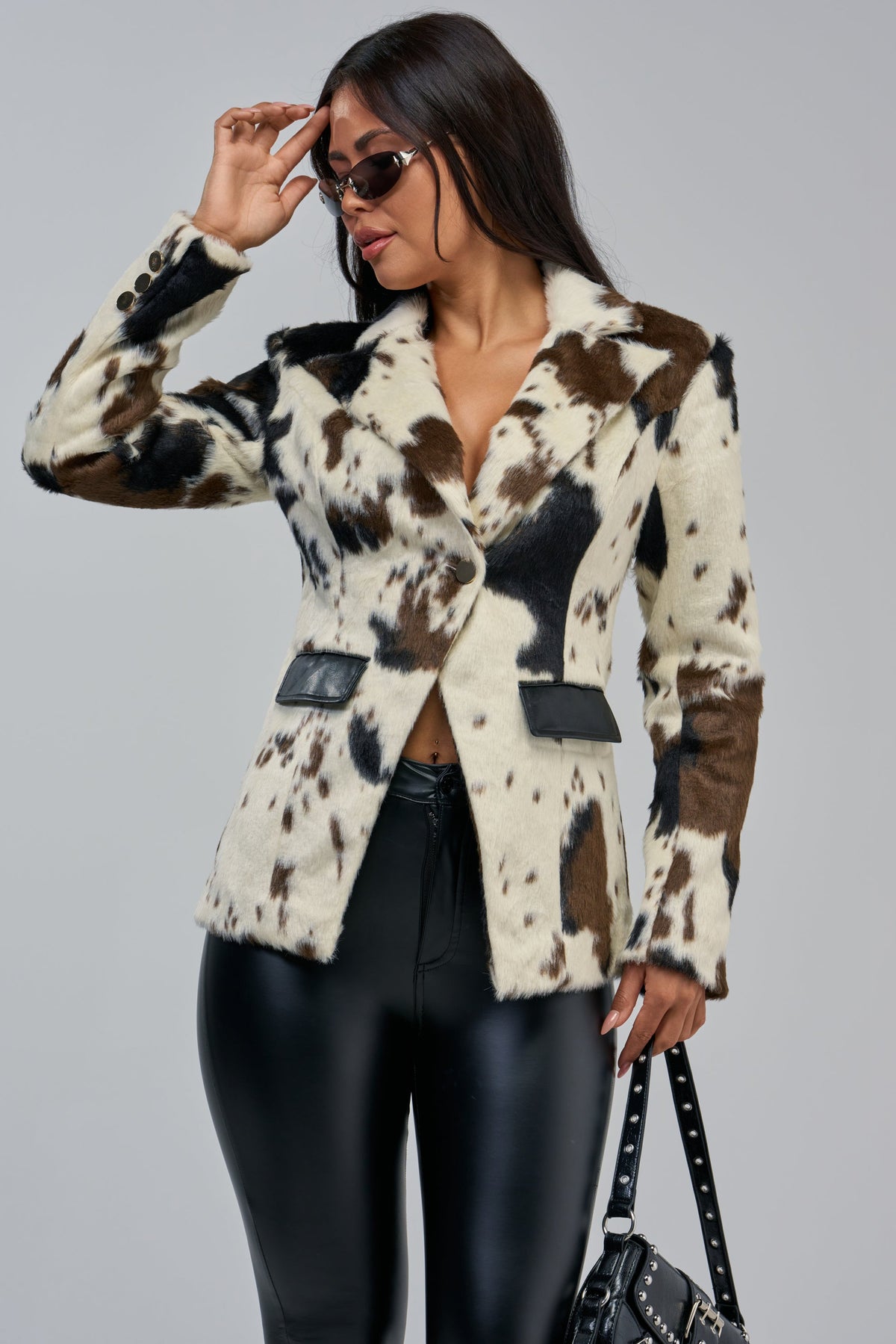 DIXIE FAUX FUR BLAZER
