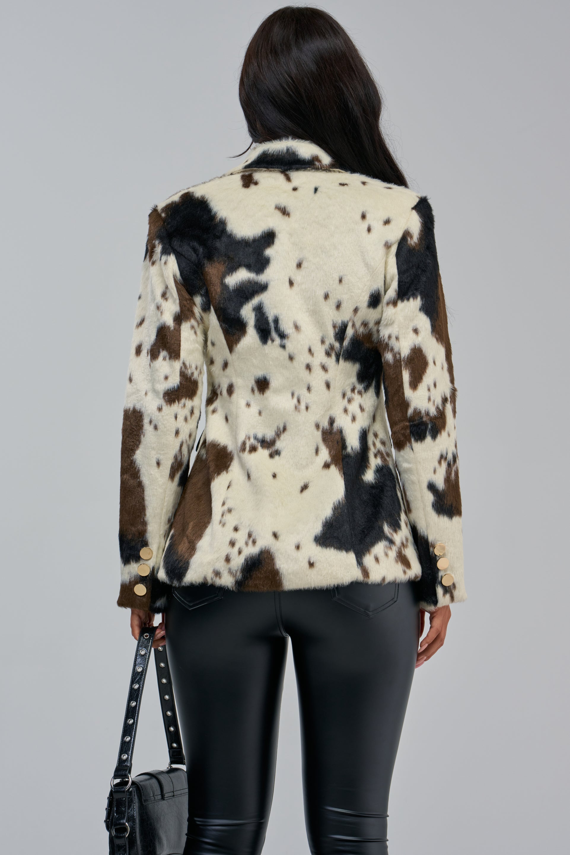 DIXIE FAUX FUR BLAZER