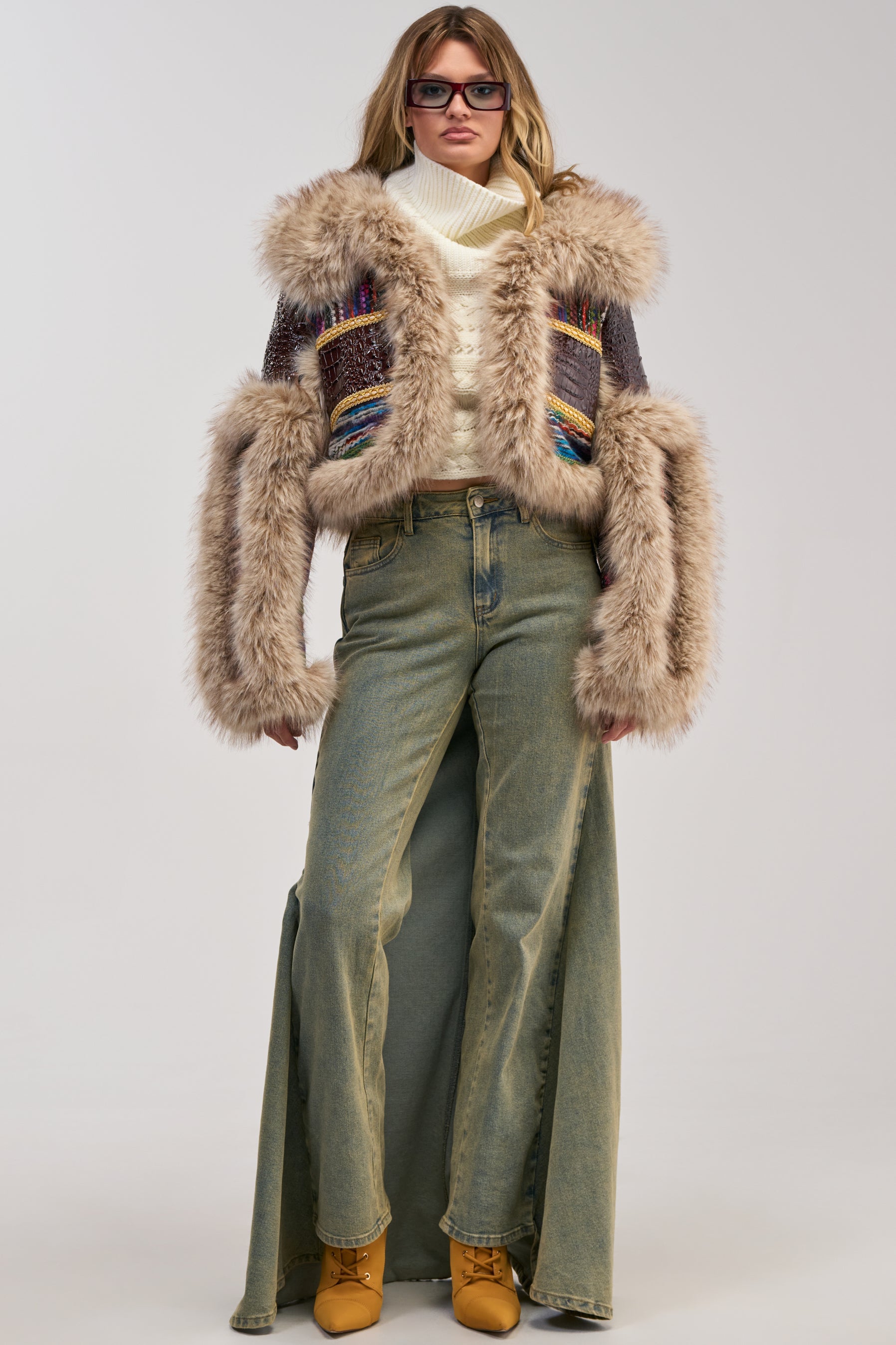 DRIFTER PATCHWORK FAUX FUR