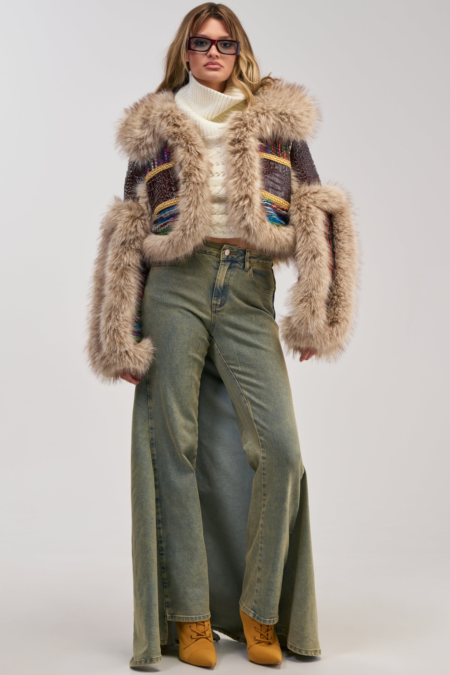 DRIFTER PATCHWORK FAUX FUR
