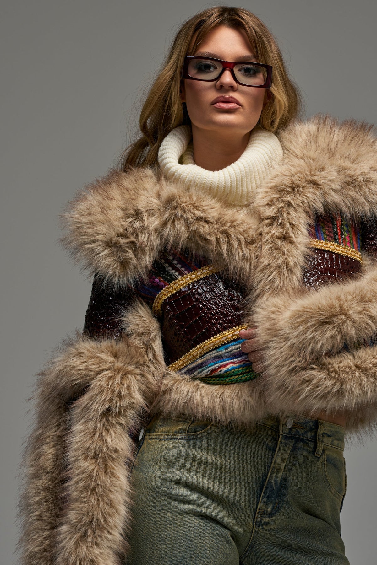 DRIFTER PATCHWORK FAUX FUR