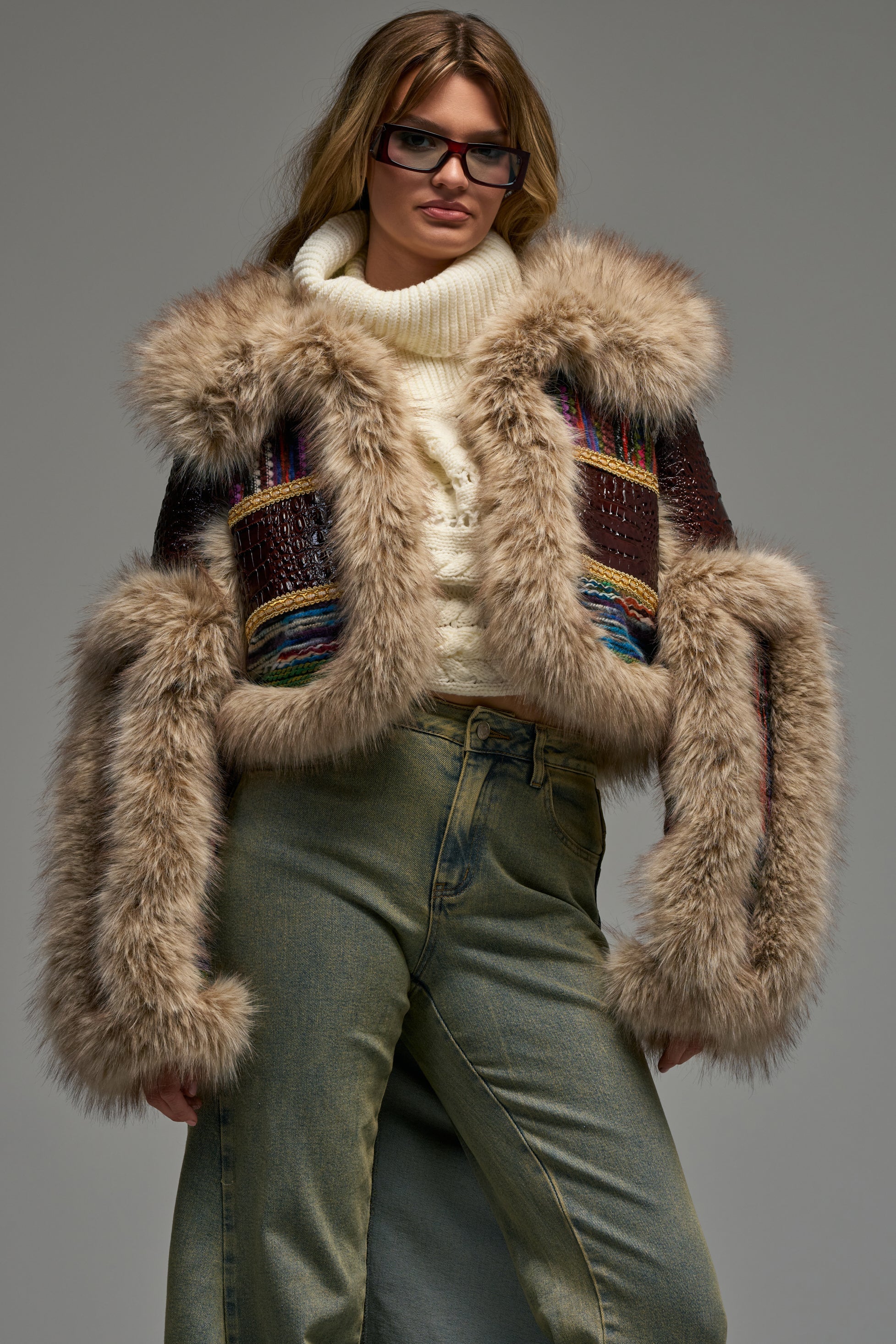 DRIFTER PATCHWORK FAUX FUR