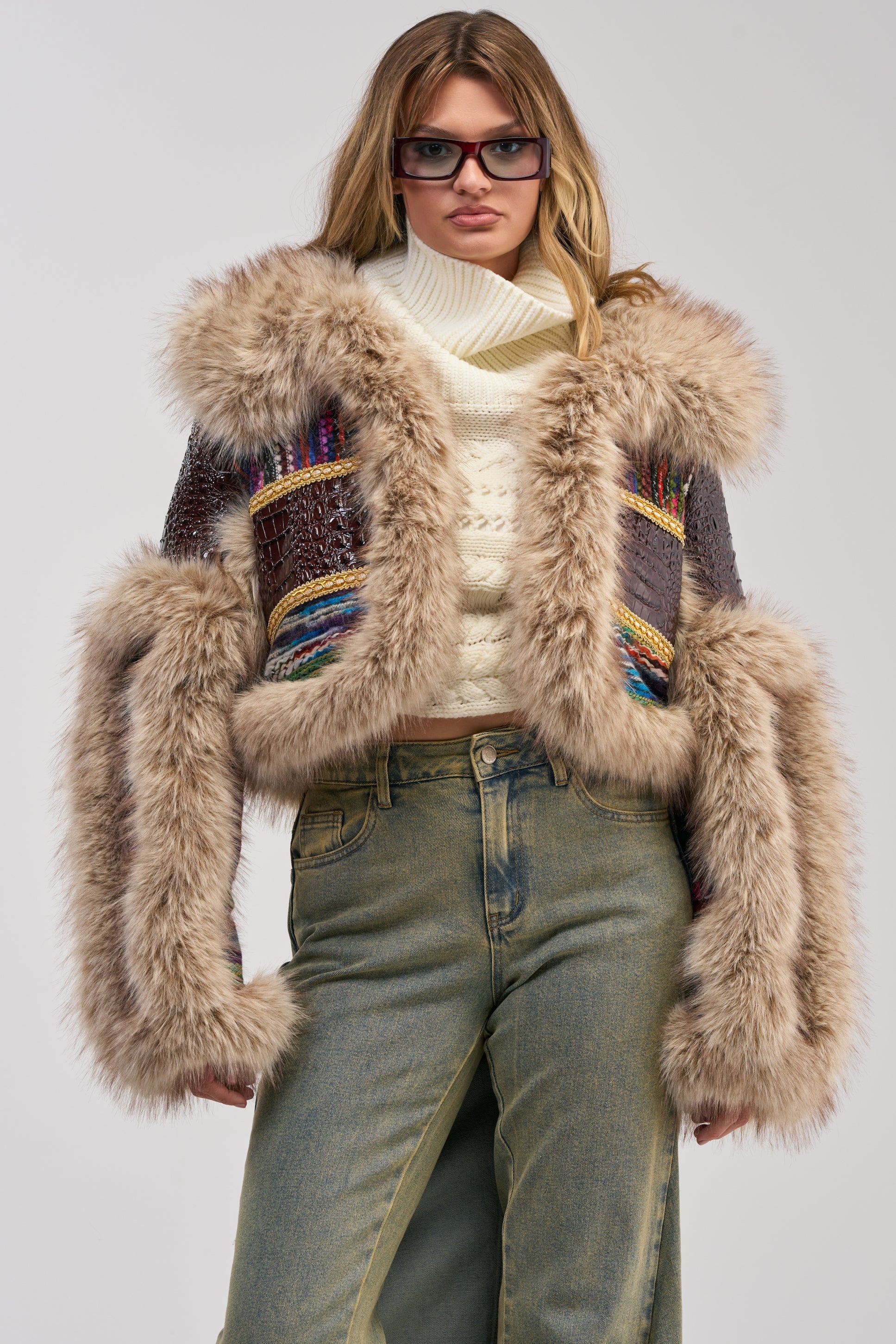 DRIFTER PATCHWORK FAUX FUR