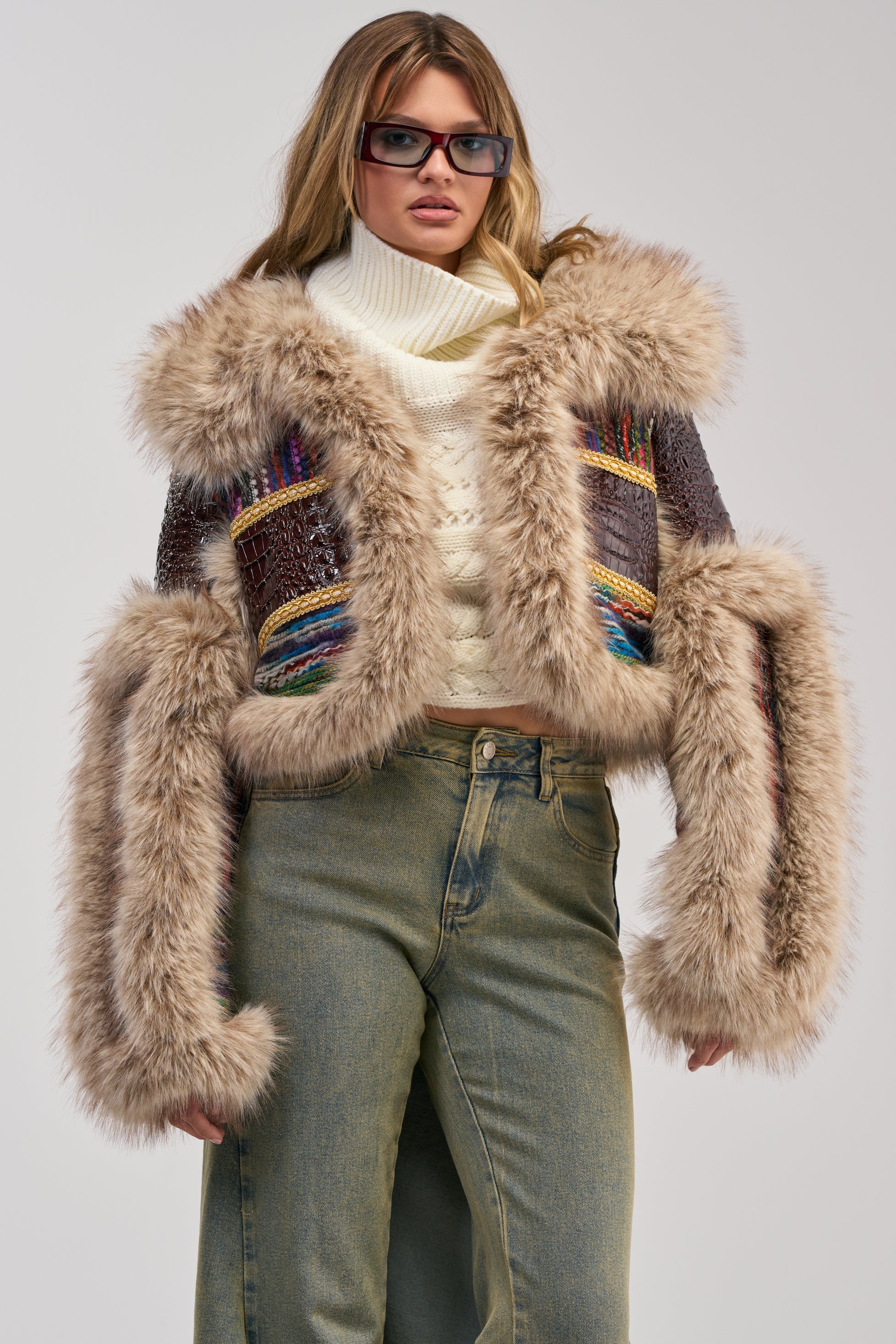 DRIFTER PATCHWORK FAUX FUR