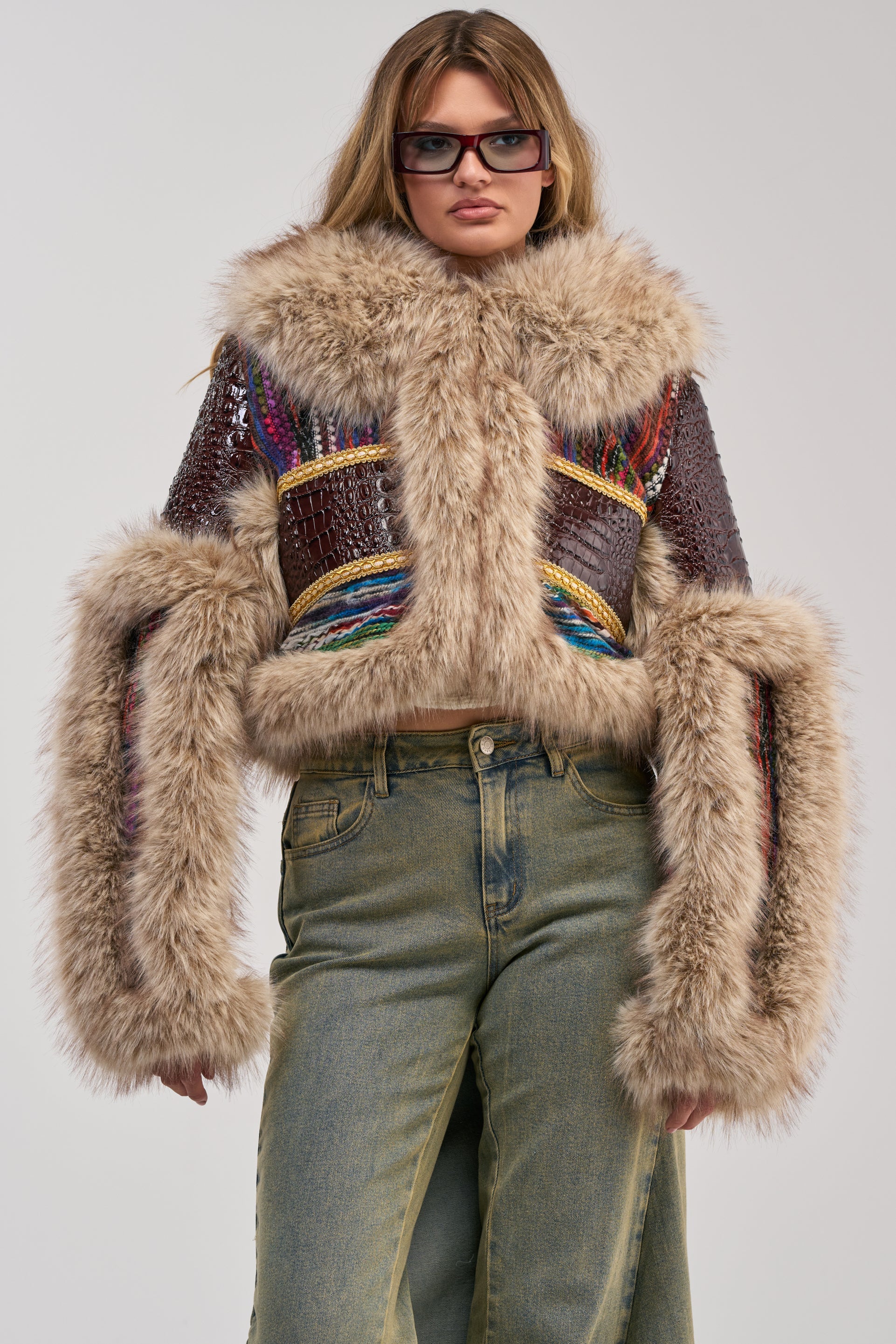 DRIFTER PATCHWORK FAUX FUR