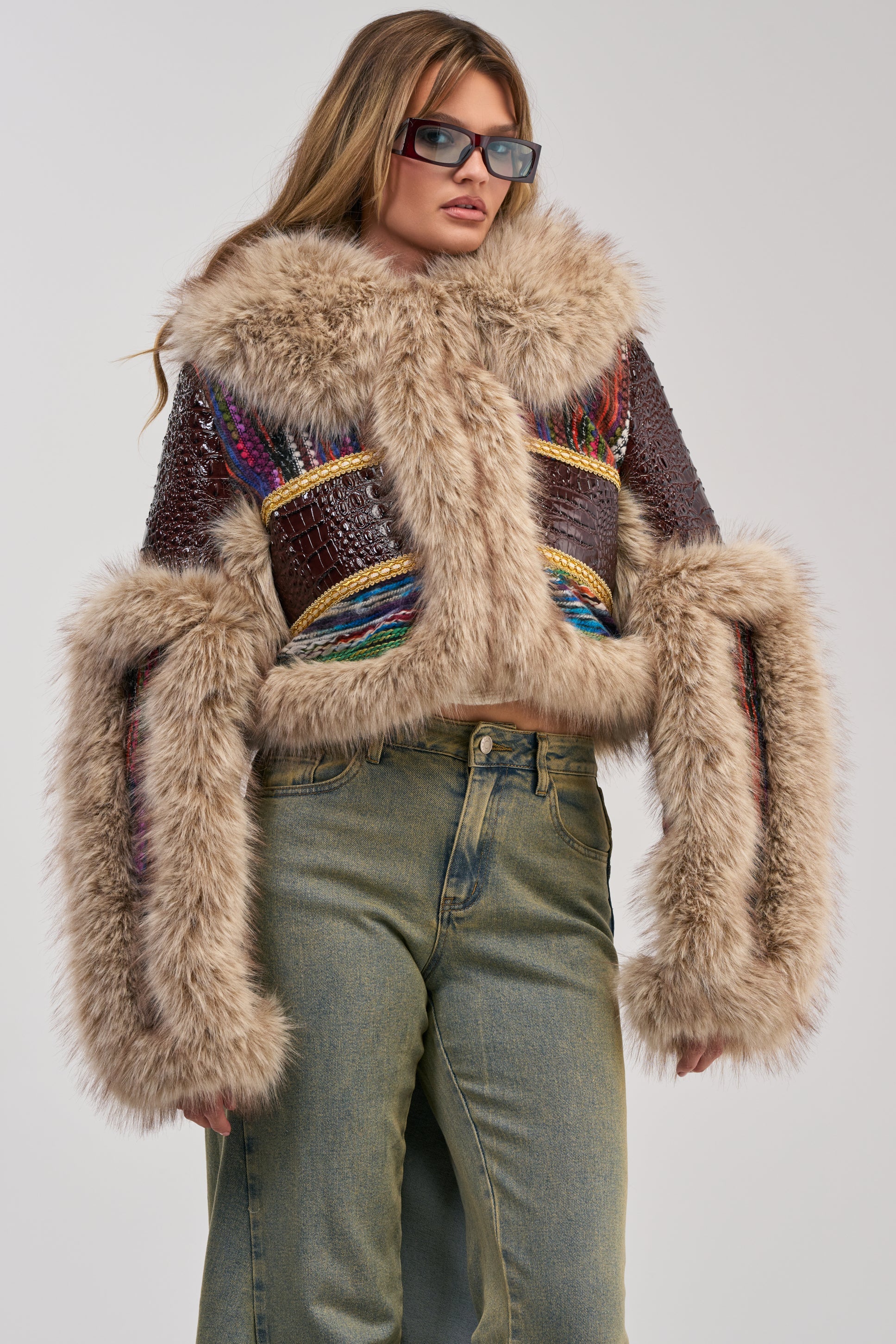 DRIFTER PATCHWORK FAUX FUR