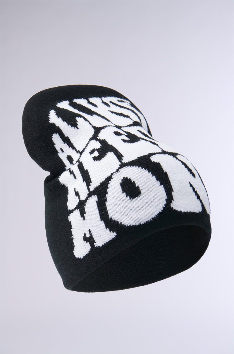 ALL WE NEED IS MONEY BLACK BEANIE