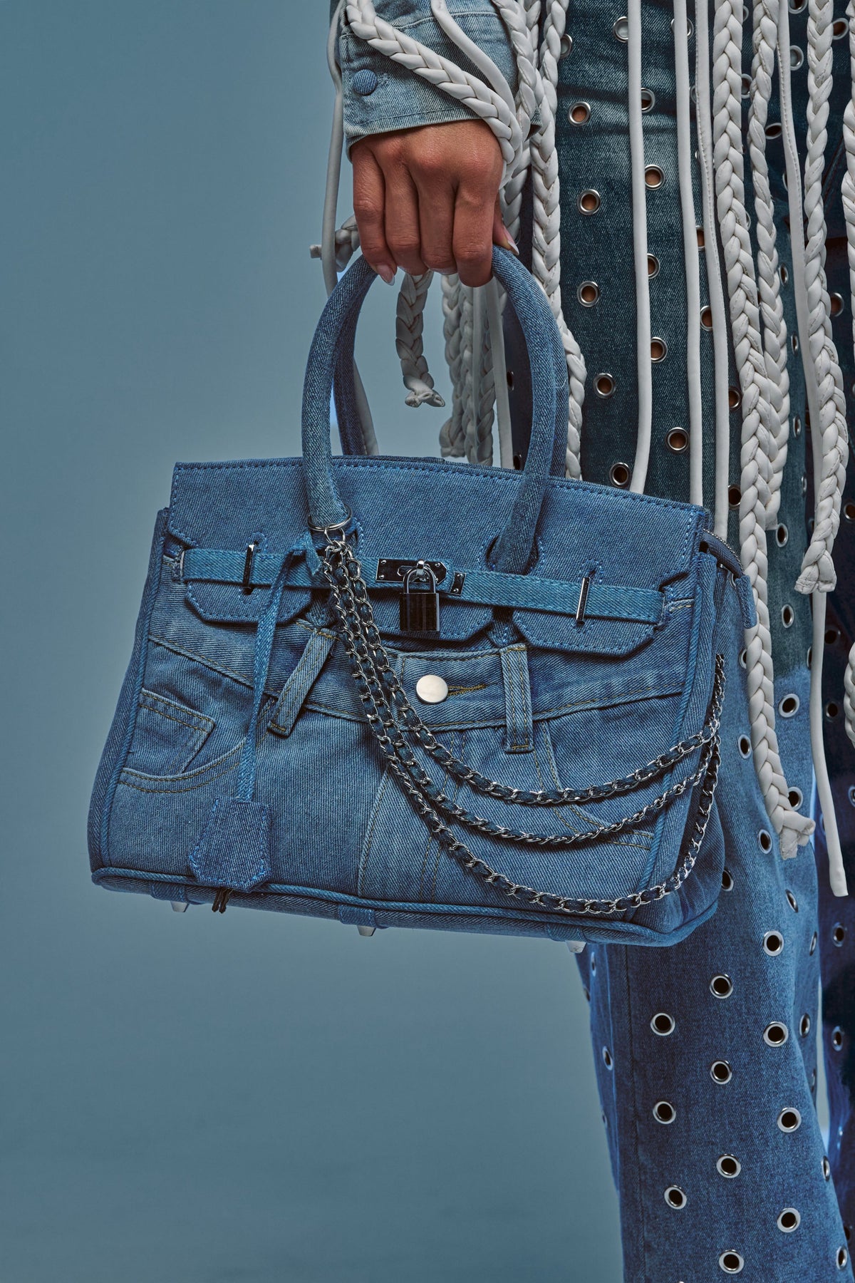 DENIM BLUES TOTE PURSE