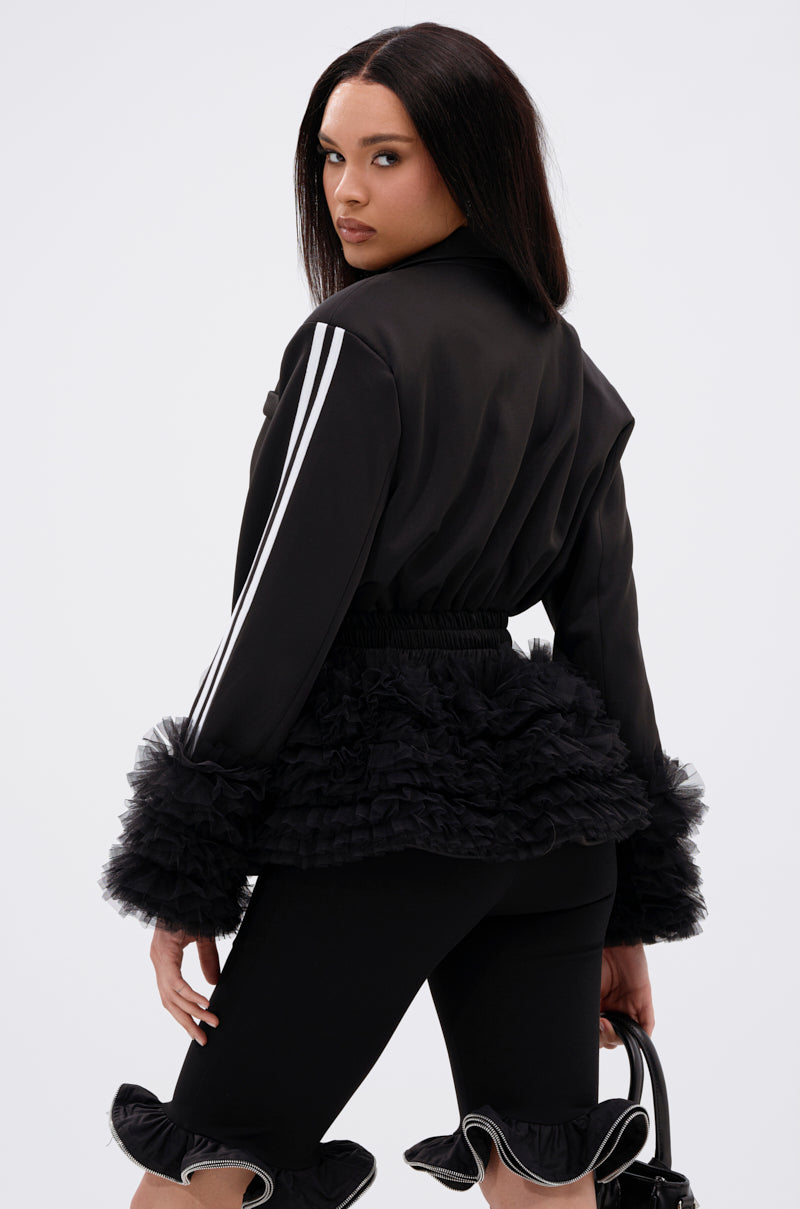 BIG HIT TULLE TRIM BLAZER