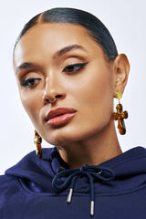 CROSS MY HEART EARRING