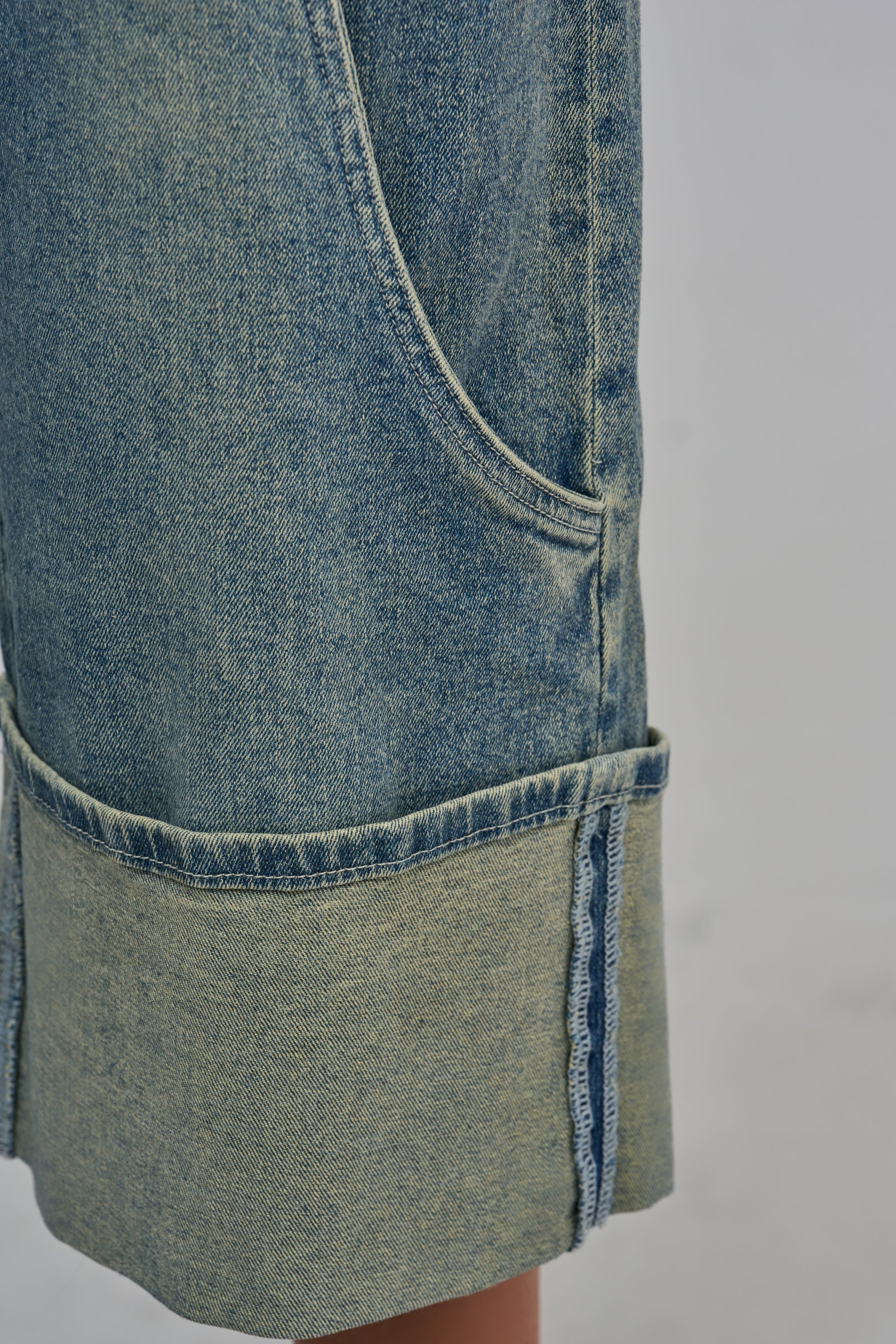 AUBERGINE DENIM CULOTTE