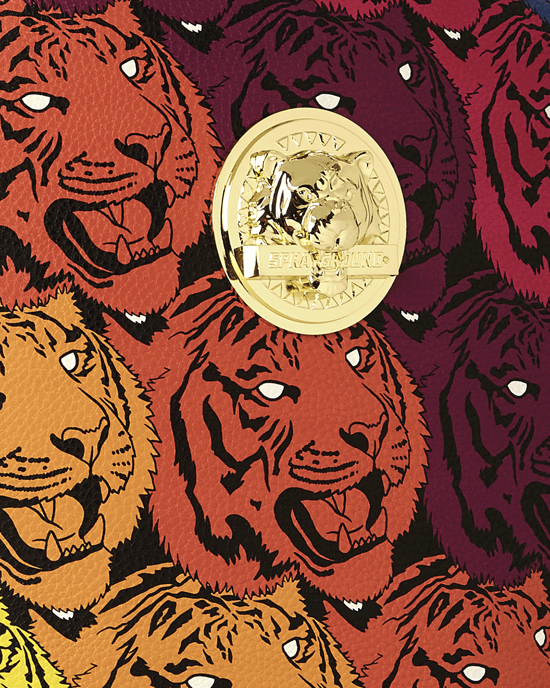 TIGER ROAR GOLD PLATED BACKPACK