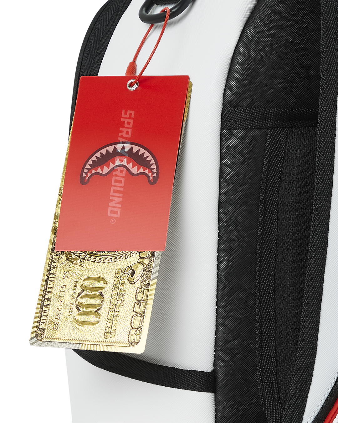 SHARK CENTRAL SPLIT BACKPACK BLK/WHT (DLXV)