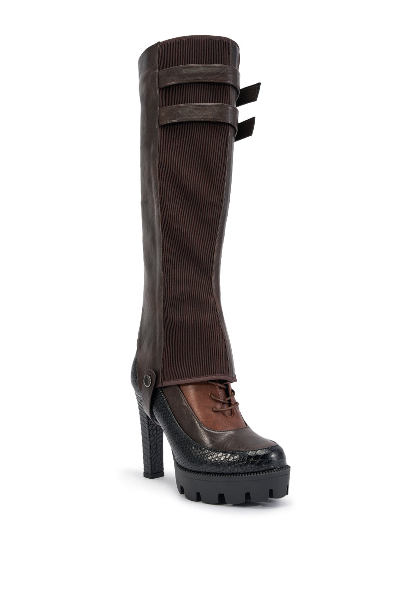 AZALEA WANG CINDER ESPRESSO BLOCK BOOT