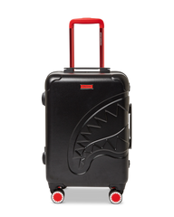 MOLDED SHARKITECTURE BLACK HARDSHELL CARRY-ON LUGGAGE