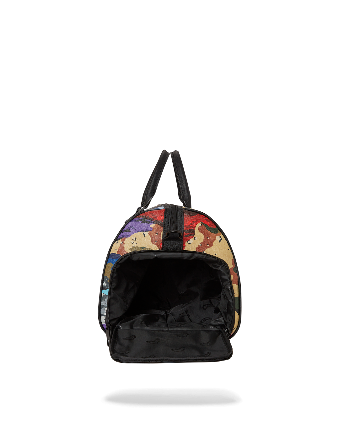 SLICED AND DICED CAMO DUFFLE