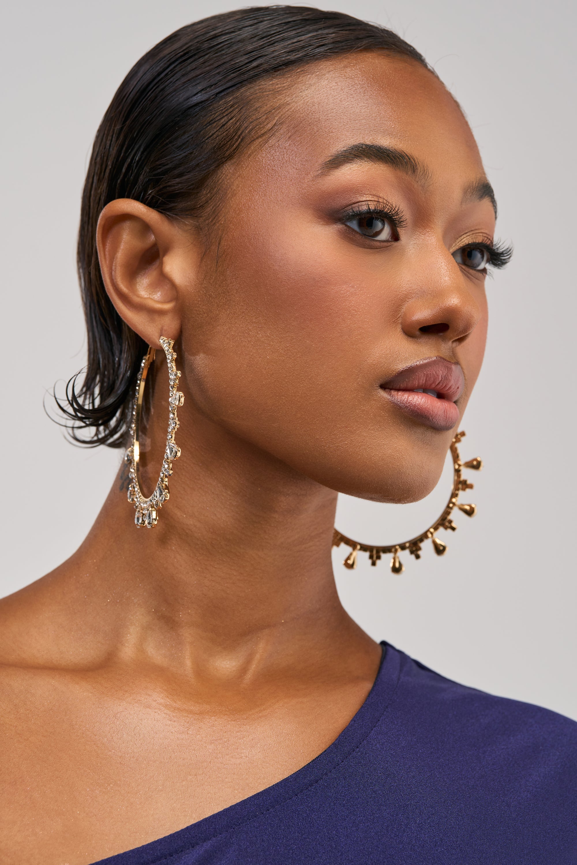 CRYSTAL DREAMS HOOP EARRINGS