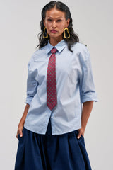 BUSINESS IN THE FRONT BUTTON DOWN