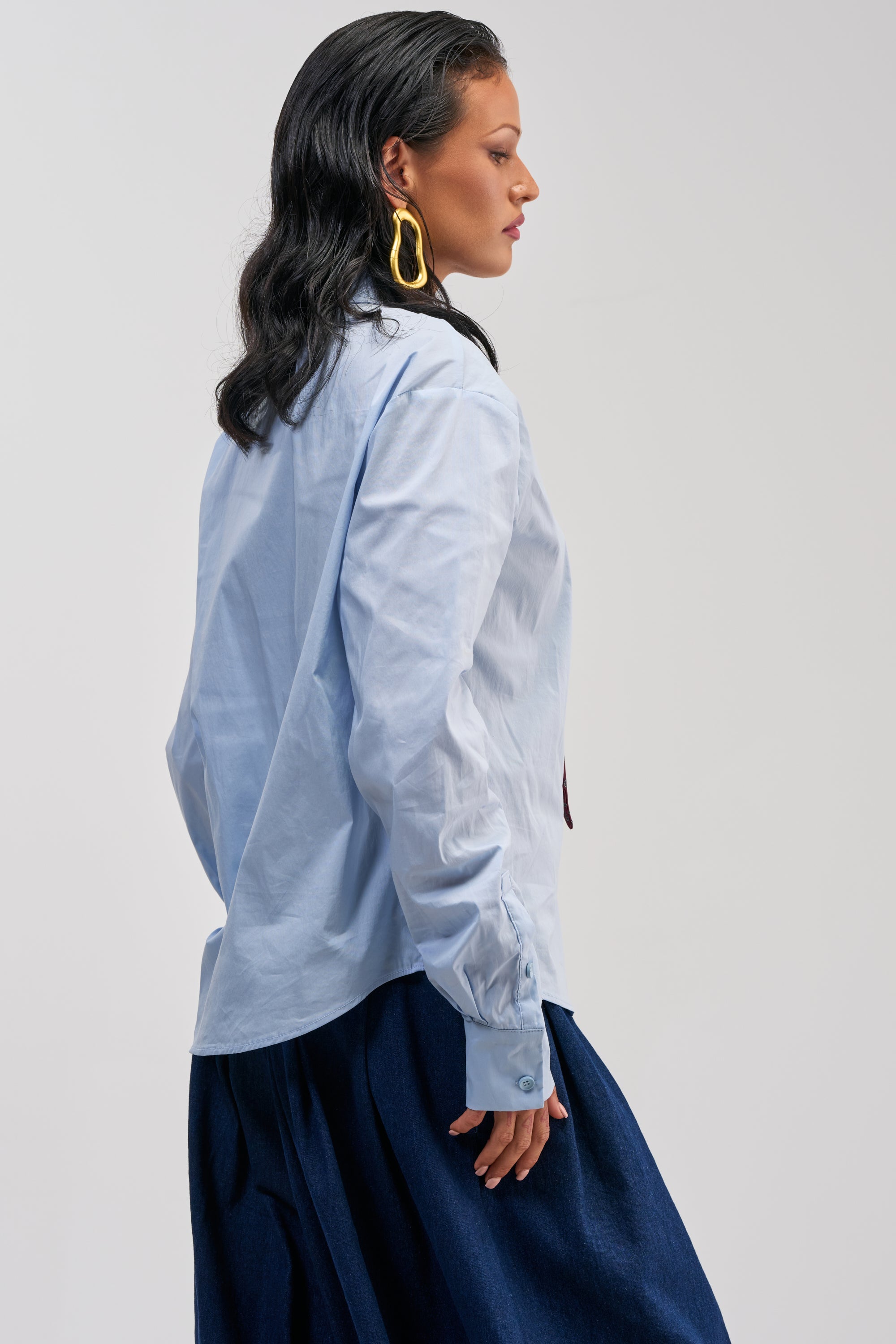 BUSINESS IN THE FRONT BUTTON DOWN