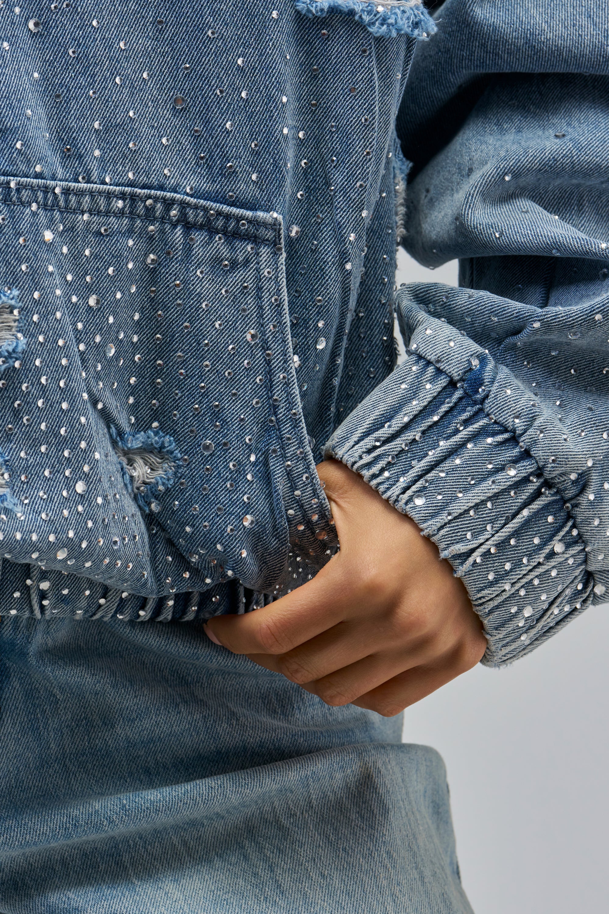 DISTRESSED GALAXY HOODIE