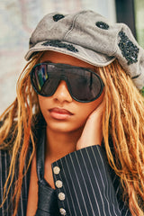 BIGGER IS BETTER BLACK SUNGLASSES
